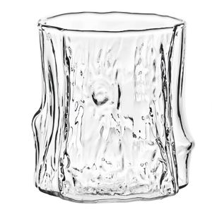 Transparent Glass Coffee Mug with Tree Pattern