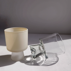 Frosted Glass Ice Cream Cup