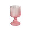 Cream-Pink Stemmed Glass