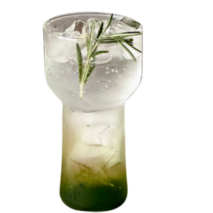 Mushroom-Shaped Glass Cold Drink Cup