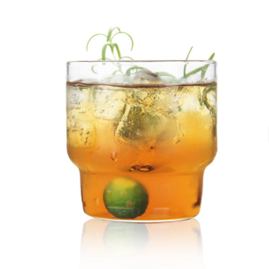 Cute Cartoon-Style Iced Americano Glass